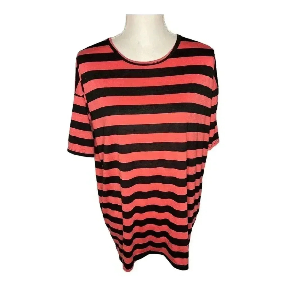 LuLaRoe Women’s XXS Pink &‎ Black Irma Tunic